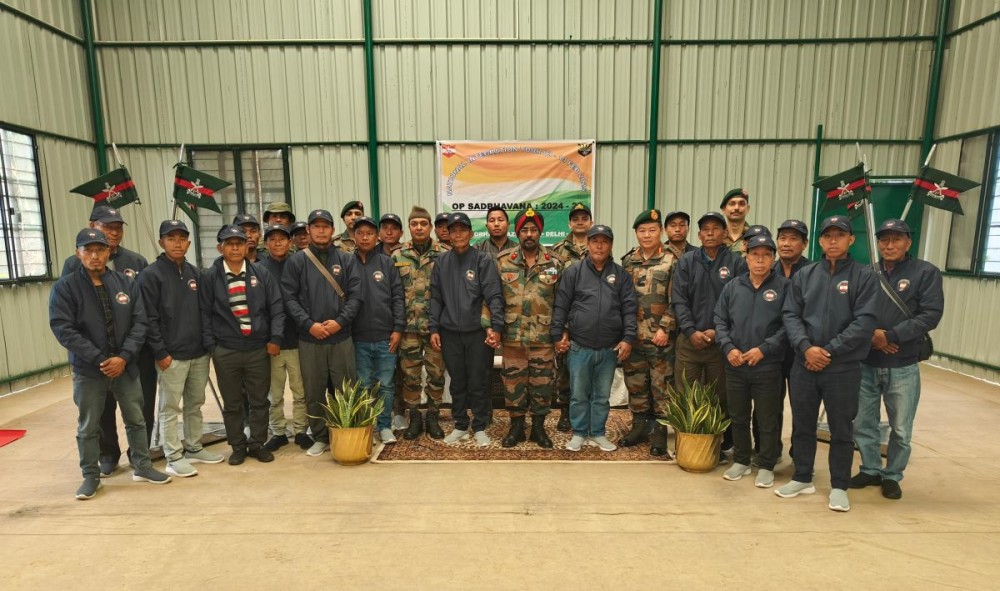 Assam Rifles flagged off National Integration Tour for 20 residents of Oting village, Mon on February 3.